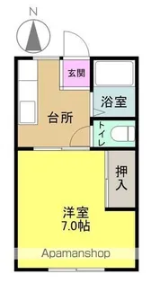 月見ハイツ【103号室】の間取り