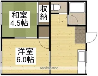 清水コーポA【A-10号室】の間取り