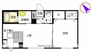 シャルマン・コート【1階】の間取り