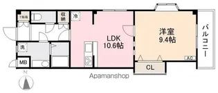 サウスプラザ六条【4階】の間取り