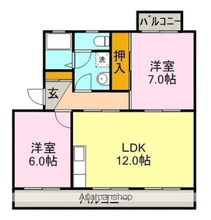 コーポハイブリッジ【1階】の間取り