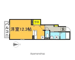 花の木Ⅱ【1階】の間取り