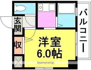 ナッツダムスタジオーネ塚口【404号室】の間取り