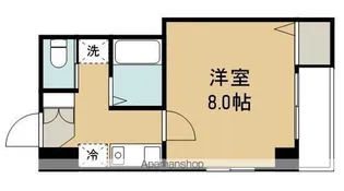 ベルシティ五橋【10階】の間取り