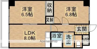 半田山ハイツA【2階】の間取り