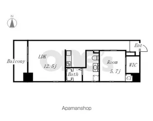 ザ・テラス丸の内【4階】の間取り