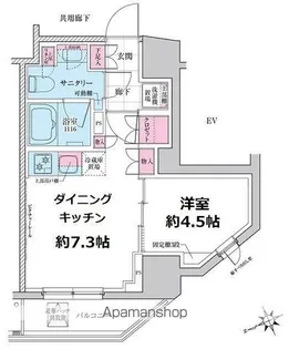 ステラメゾン三軒茶屋【6階】の間取り