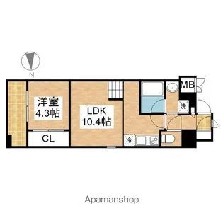 ドゥーエ千種【13階】の間取り