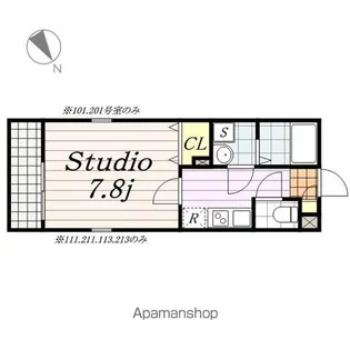 リブリ・ダロル【1階】の間取り