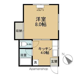 メゾンハッシュA【108号室】の間取り