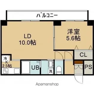 メゾンラフォーネ【403号室】の間取り
