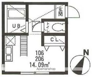 ヒルズ上大岡【1階】の間取り