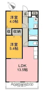 ガーデンヒルズ青山【2階】の間取り