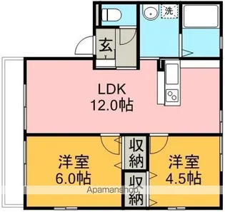 クリスタル【2階】の間取り