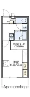 レオパレスハピネス【203号室】の間取り