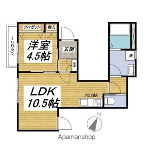 BRUNO EKODA【401号室】の間取り