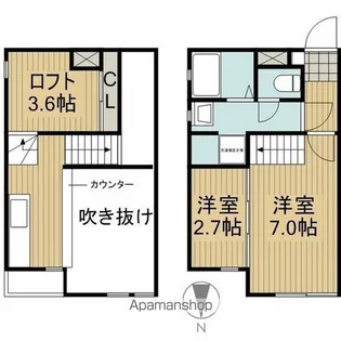 サンアリーナ桜本町【1階】の間取り