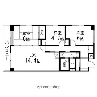 プリミエール高松【301号室】の間取り