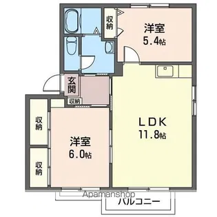 サンモールヨシダ【1階】の間取り