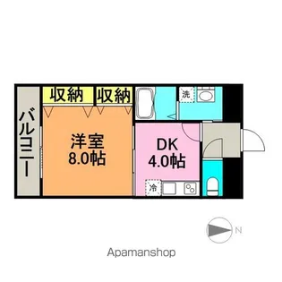 YMクレスト【502号室】の間取り