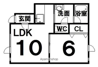 リリィバレー【1階】の間取り