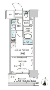 パークアクシス森下【6階】の間取り
