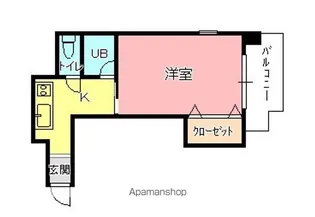 岡本マンション【402号室】の間取り