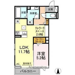 サクラハウス【1階】の間取り