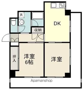 トピア鷹匠【303号室】の間取り