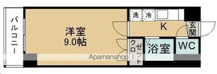 アタゴドミトリーきふね【114号室】の間取り