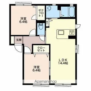 MASTTOWN島内【C102号室】の間取り