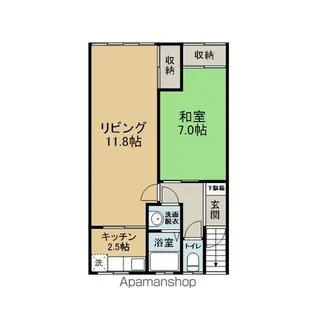 コーポ吉﨑【2号室】の間取り