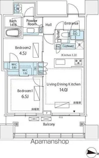パークコート渋谷ザタワー【26階】の間取り