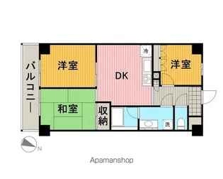 オリエントファミリア【402号室】の間取り