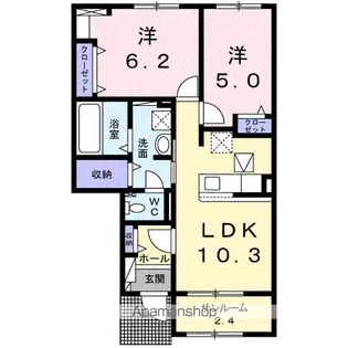 ラリュール【1階】の間取り