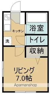 シティハイツ川沼【101号室】の間取り