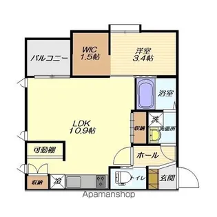 TUKURIE十日町【201号室】の間取り