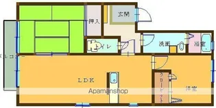 サンシャイン B棟【202号室】の間取り