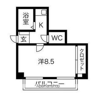 チサンマンション第5江坂【6階】の間取り