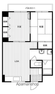 ライトヒルズ桜木【3階】の間取り