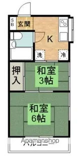 光陽パークハイツ別棟【2階】の間取り