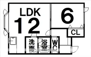 カスティジョⅡ【105号室】の間取り