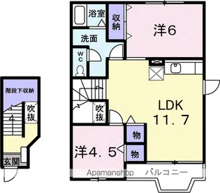 PATIENT上野山【2階】の間取り