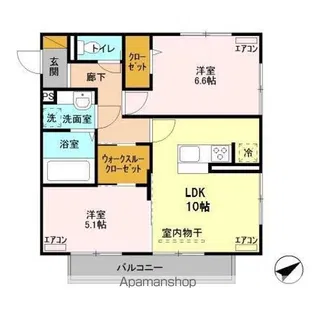 ディアマンテ【3階】の間取り
