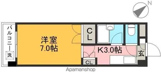 ジョイフル若草【3階】の間取り