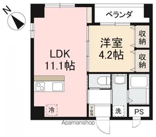 アルト栗林公園【1階】の間取り