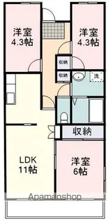 桜館3【3階】の間取り