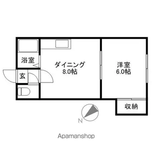 第一エスビーハイツ【205号室】の間取り