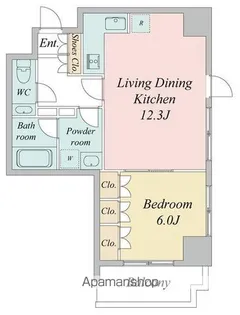 ドゥーエ日本橋【3階】の間取り