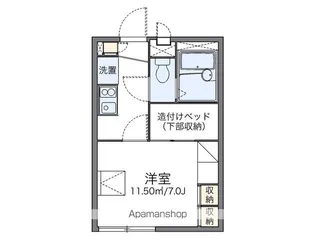 レオパレスマドンナ【105号室】の間取り
